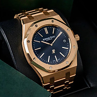 [스페셜오더]Audemars Piguet-오데마 피게 로얄 오크 셀프와인딩 다이아몬드 핑크골드 남성시계41mm