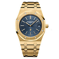 [AP전문OM팩토리][스페셜오더]Audemars Piguet-오데마 피게 로얄 오크 셀프와인딩 크로노그래프 핑크골드 블루다이얼 시계41mm