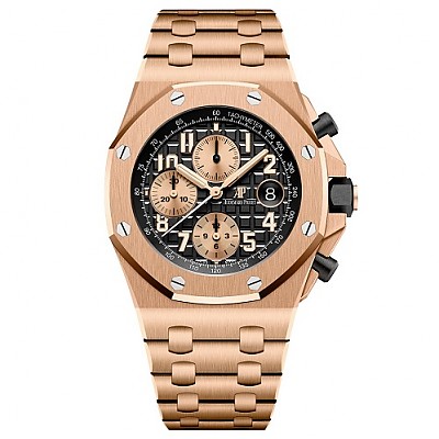 [스페셜오더]Audemars Piguet-오데마 피게 로얄 오크 오프쇼어 셀프와인딩 크로노그래프 핑크골드 남성시계 44mm