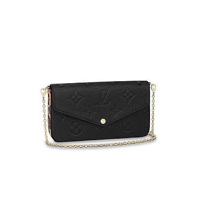 [스페셜오더]LOUIS VUITTON-M64579 루이비통 블랙/핫핑크 모서리 에삐 포쉐트 펠리시