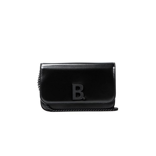 [스페셜오더]BALENCIAGA-593615 발렌시아가 블랙 샤이니 카프스킨 B. 체인 월릿