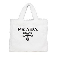 [스페셜오더]PRADA-1BG130 프라다 옐로우 시어링 테리 토트 백