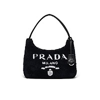 [스페셜오더]PRADA-1NE515 프라다 화이트 리에디션 2000 시어링 미니 숄더백