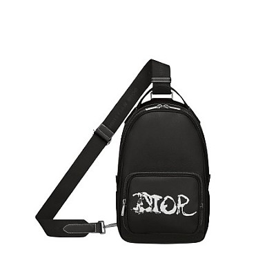 [스페셜오더]DIOR-1ADPO 디올 블랙 PETER DOIG SADDLE 백