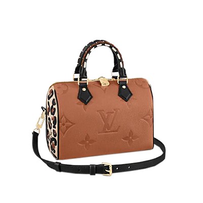 [스페셜오더]LOUIS VUITTON-M55423 루이비통 블랙/코클리코 레드 모노그램 시어링 스피디 반둘리에 25