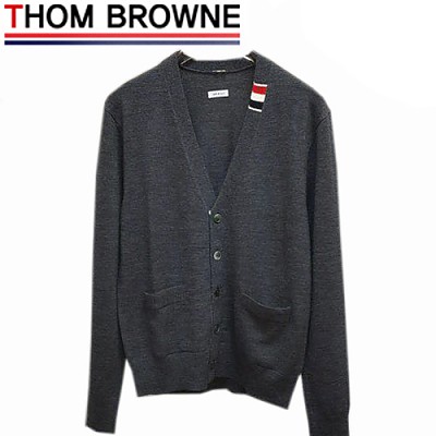 THOM BROWNE-09262 톰 브라운 네이비 스트라이프 디테일 가디건 남성용