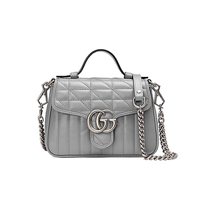 [스페셜오더]GUCCI-583571 9085 구찌 화이트 GG 마몽 미니 탑 핸들백