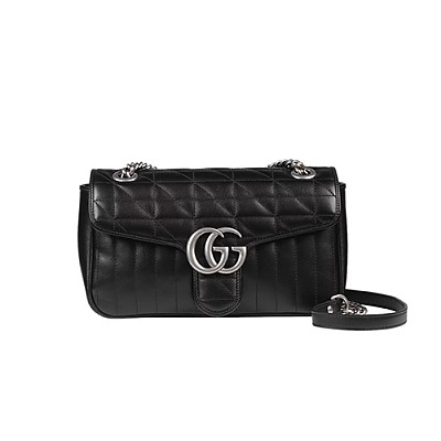 [스페셜오더]Gucci-443497 구찌 화이트 더블 G 스터드 GG 마몽 스몰 숄더백 26cm