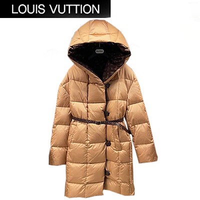 LOUIS VUITTON-10291 루이비통 카키 모노그램 디테일 롱 패딩 여성용