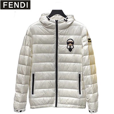 FENDI-103011 펜디 블랙 패치 장식 패딩 남성용