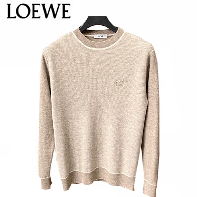 LOEWE-11058 로에베 블루 로고 아플리케 디테일 스웨터 남성용