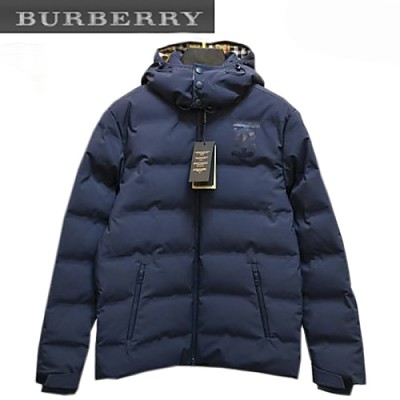 BURBERRY-11074 버버리 네이비 TB 로고 프린트 장식 패딩 남성용