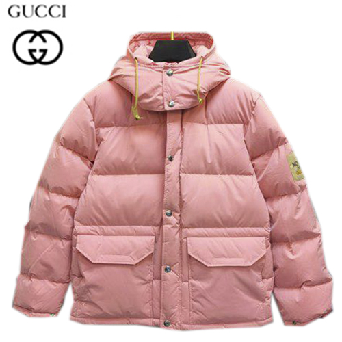 GUCCI-111911 구찌 핑크 나일론 구찌 X 노스페이스 콜라보 패딩 여성용