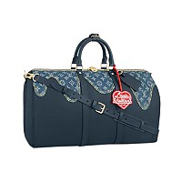 LOUIS VUITTON-M11596 루이비통 블랙 브러시드 모노그램 키폴 반둘리에 50