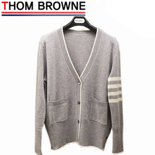 THOM BROWNE-121513 톰 브라운 그레이 스트라이프 장식 가디건 여성용