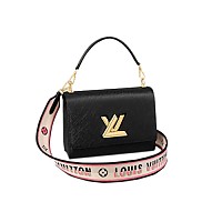 [스페셜오더]LOUIS VUITTON-M52503 루이비통 블랙 에삐 레더 LV 참 장식 트위스트 MM