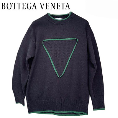 BOTTEGA VENETA-12215 보테가 베네타 그린 니트 코튼 스웨터 남성용