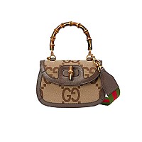 [스페셜오더]GUCCI-675797 2579 구찌 브라운 뱀부 스몰 탑 핸들백