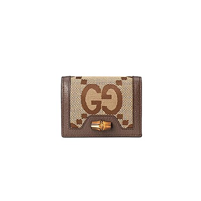 [스페셜오더]GUCCI-658244 2535 구찌 브라운 다이애나 뱀부 카드 케이스 지갑