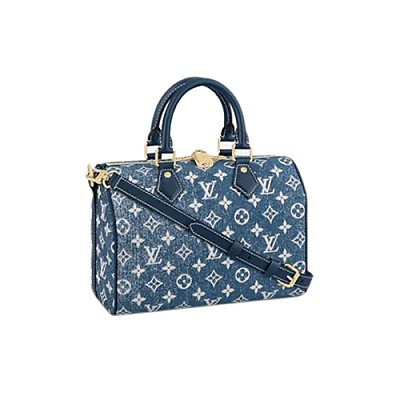 [스페셜오더]LOUIS VUITTON-M55423 루이비통 블랙/코클리코 레드 모노그램 시어링 스피디 반둘리에 25