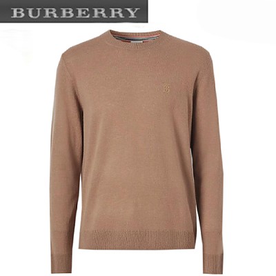 BURBERRY-80321041 버버리 네이비 모노그램 모티프 캐시미어 스웨터