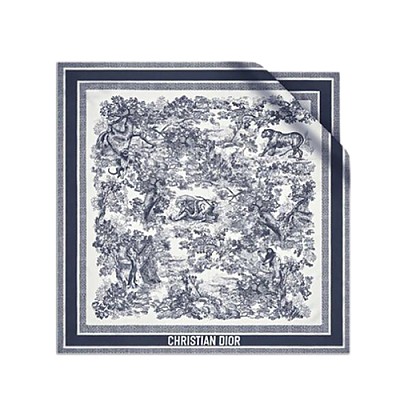 DIOR-15JOU090 디올 네이비 TOILE DE JOUY SAUVAGE 스퀘어 스카프