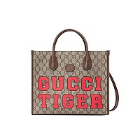 [스페셜오더]GUCCI-659983 8679 구찌 GG 수프림 타이거 프린트 스몰 토트백