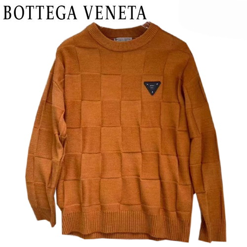 BOTTEGA VENETA-010312 보테가 베네타 브라운 트라이앵글 패치 장식 스웨터 남성용