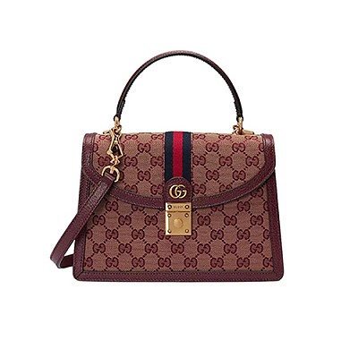 [스페셜오더]GUCCI-651055 9794 구찌 오피디아 화이트/베이지 GG 수프림 스몰 탑 핸들백