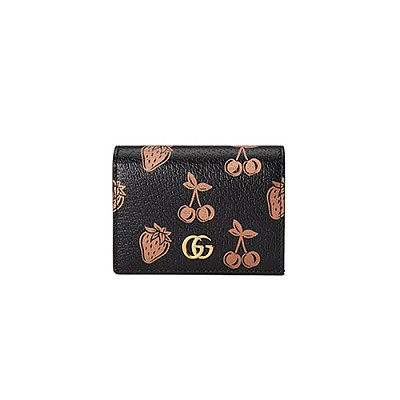 [스페셜오더]GUCCI-456126 9888 구찌 화이트 GG 마몽 베리 카드 케이스 월릿