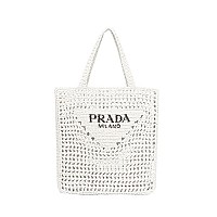 [스페셜오더]PRADA-1BG393 프라다 블랙 라피아 토트 백