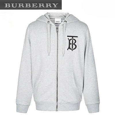 BURBERRY-02136 버버리 블랙 TB 로고 아플리케 장식 후드 쟈켓 남성용