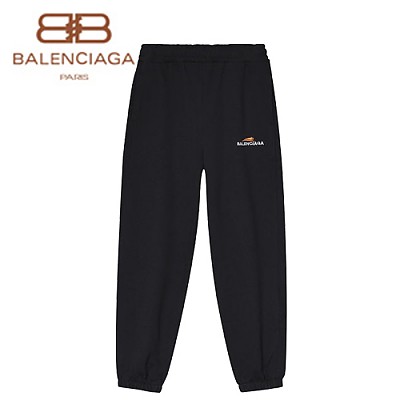 BALENCIAGA-02139 발렌시아가 블랙 로고 아플리케 디테일 스웨트팬츠 남여공용