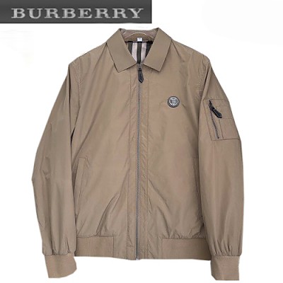 BURBERRY-02212 버버리 그레이 TB 패치 장식 바람막이 쟈켓 남성용