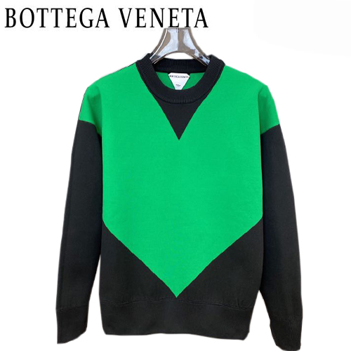 BOTTEGA VENETA-021915 보테가 베네타 그린/블랙 코튼 스웨트셔츠 남성용