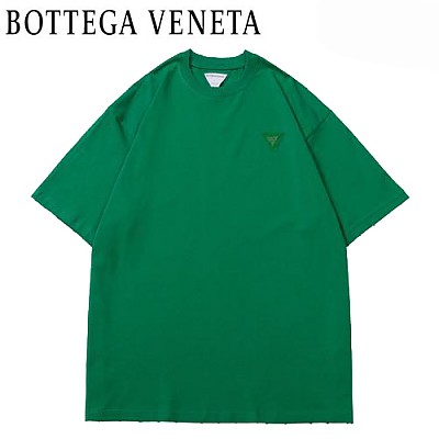 BOTTEGA VENE**-022812 보테가 베네타 블랙 트라이앵글 로고 디테일 티셔츠 남여공용