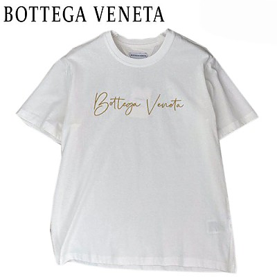 BOTTEGA VENE**-03049 보테가 베네타 그린 아플리케 장식 티셔츠 남성용