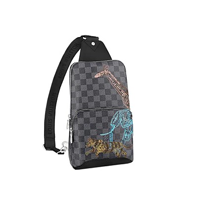 [스페셜오더]LOUIS VUITTON-N40274 루이비통 그리 다미에 그라파이트 시그니처 로고 에비뉴 슬링 백