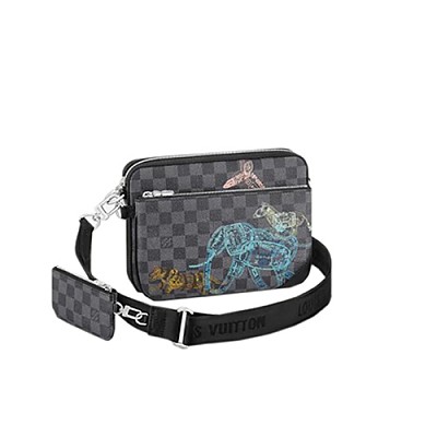 LOUIS VUITTON-M11592 루이비통 네이비 모노그램 그라디언트 트리오 메신저