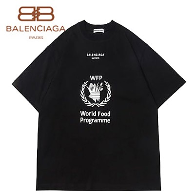 BALENCIA**-042010 발렌시아가 화이트 WFP 티셔츠 남여공용