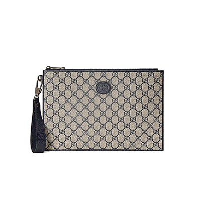 [스페셜오더]GUCCI-672953 1000 구찌 블랙 인터로킹 G 디테일 파우치