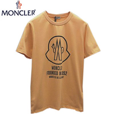 MONCL**-04248 몽클레어 블랙 프린트 장식 티셔츠 남성용