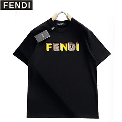 FENDI-04236 펜디 화이트 FENDI 프린트 장식 티셔츠 남성용