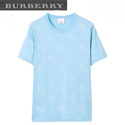 BURBERRY-80720871 버버리 화이트 EKD 코튼 티셔츠 남여공용