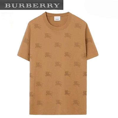 BURBERRY-80720871 버버리 핑크 EKD 코튼 티셔츠 남여공용