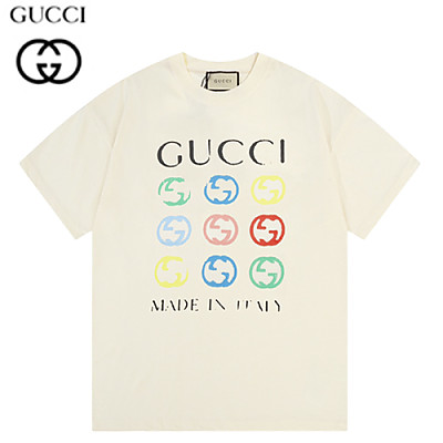 GUCCI-04207 구찌 블랙 프린트 장식 티셔츠 남여공용