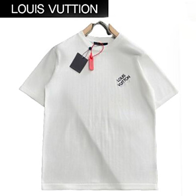 LOUIS VUITTON-042914 루이비통 핑크 아플리케 장식 티셔츠 남여공용