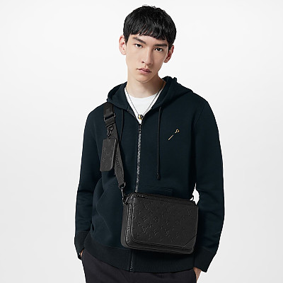 LOUIS VUITTON-M24753 루이비통 네이비 모노그램 섀도우 트리오 메신저