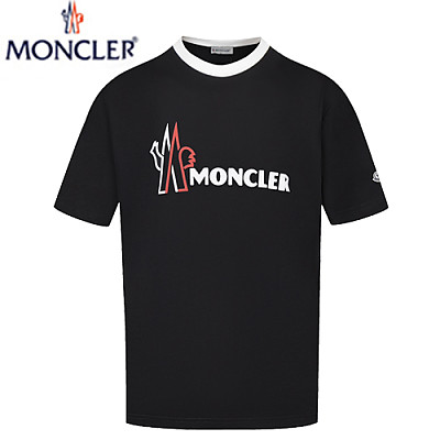 MONCLER-050810 몽클레어 화이트 프린트 장식 티셔츠 남성용