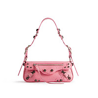 BALENCIAGA-672754 발렌시아가 블랙 LE CAGOLE 미디엄 숄더백 37cm